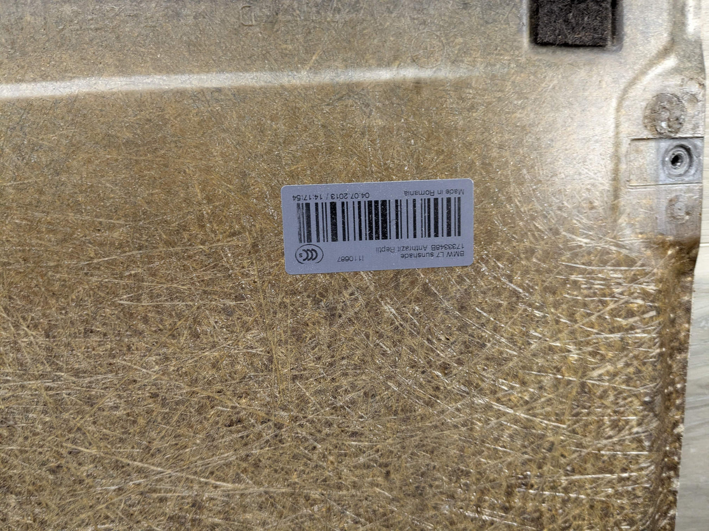 OEM BMW F30 F32 F36 F80 F82 M3 M4 Headliner Sunroof Sunshade Cover Panel Black