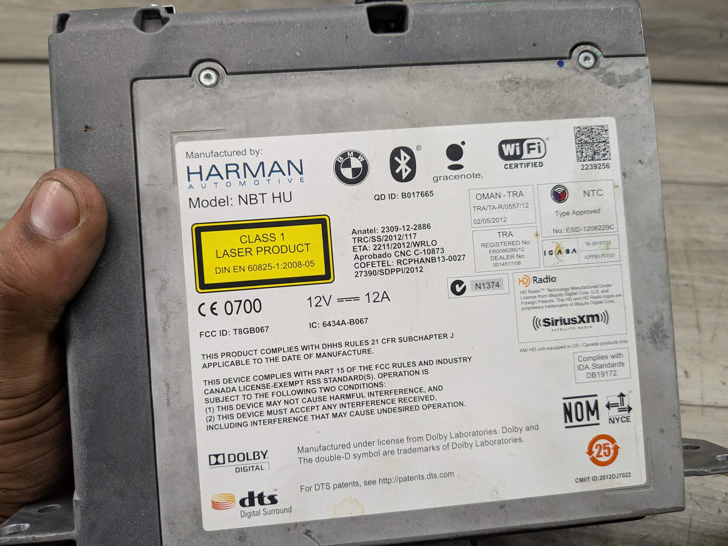 OEM BMW F02* F15 F16 F25 X3 X5 NBT HU Navigation Headunit Radio Head Unit HW 3.1