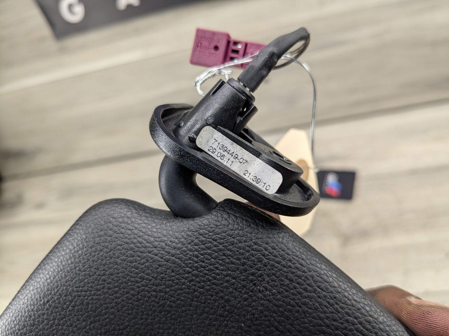 07-13 OEM BMW E88 E93 128 328 335 M3 Convertible Sun Visor Black Pair