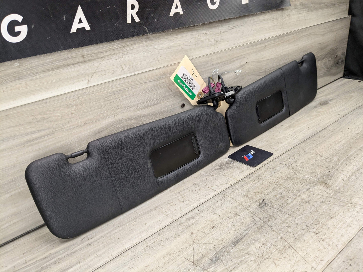 07-13 OEM BMW E88 E93 128 328 335 M3 Convertible Sun Visor Black Pair