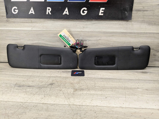 07-13 OEM BMW E88 E93 128 328 335 M3 Convertible Sun Visor Black Pair