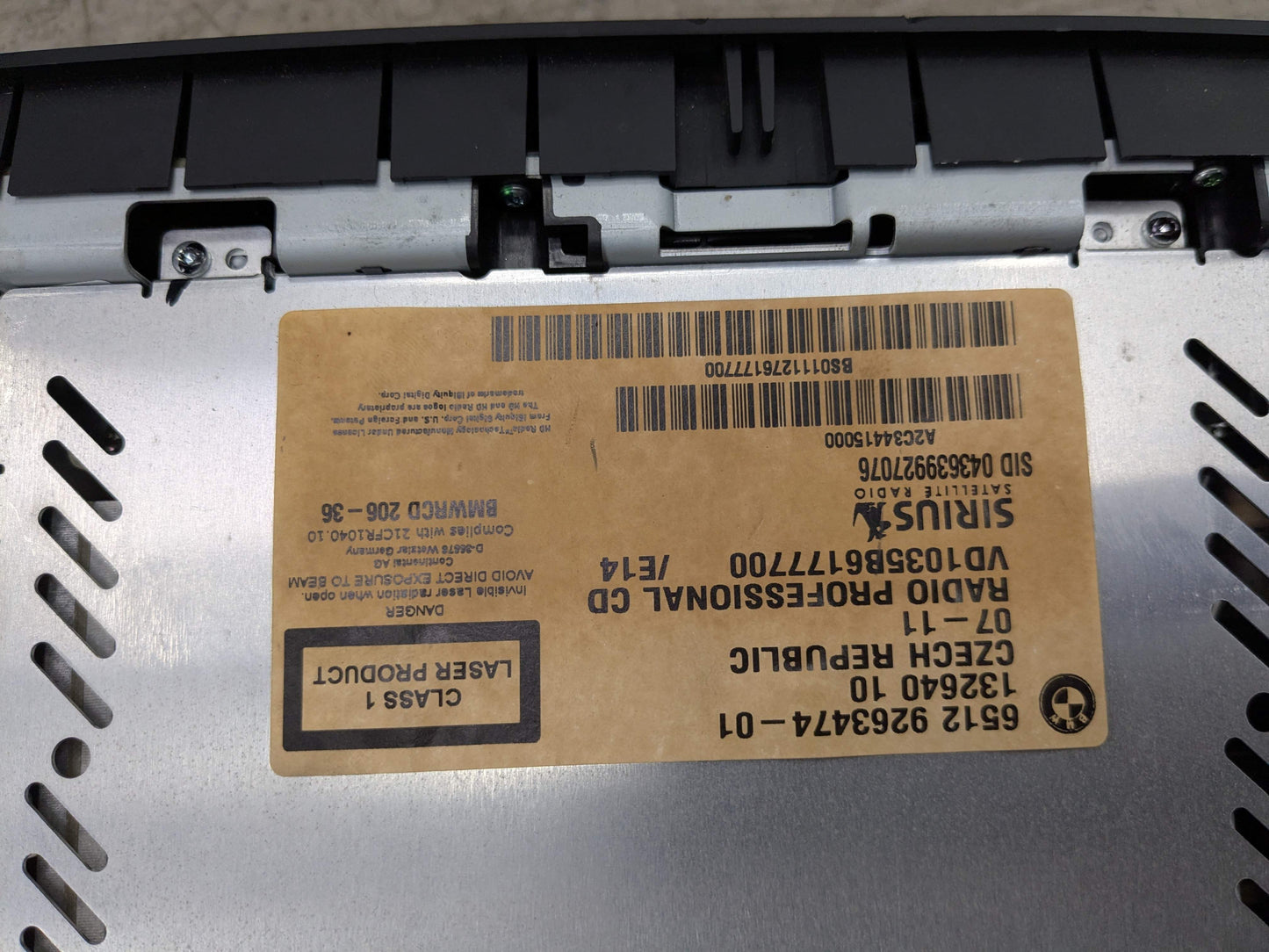 10-13 OEM BMW E82 E88 E90 E92 CD Radio Professional Tuner Receiver CD Player