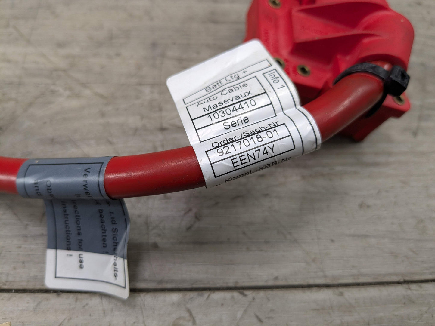 OEM BMW E84 E82 E88 E90 E92 335 M3 Battery Plus Pole Terminal Positive Red Cable