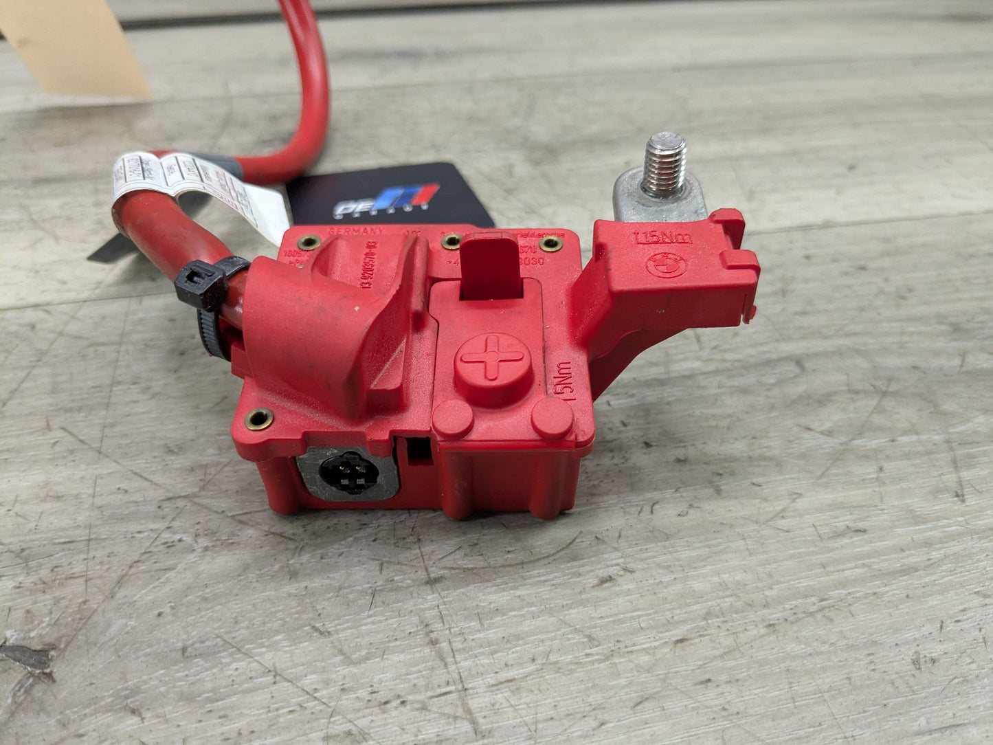OEM BMW E84 E82 E88 E90 E92 335 M3 Battery Plus Pole Terminal Positive Red Cable