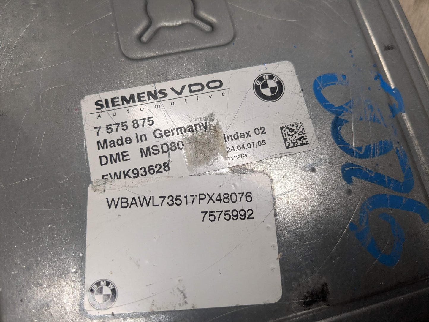 OEM BMW E90 E92 E93 DME ECU N54 Engine Computer Control Unit MSD80 SET