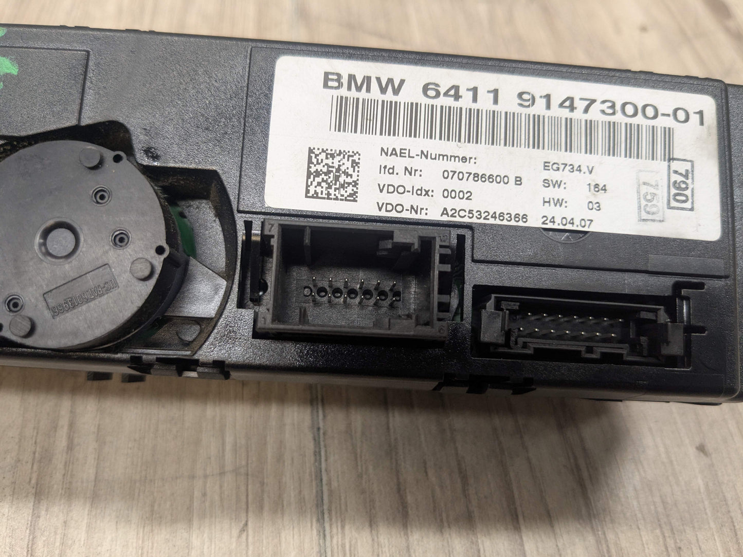 07-13 OEM BMW E90 E92 E93 328 335 AC A/C Heater Climate Control Switch Panel