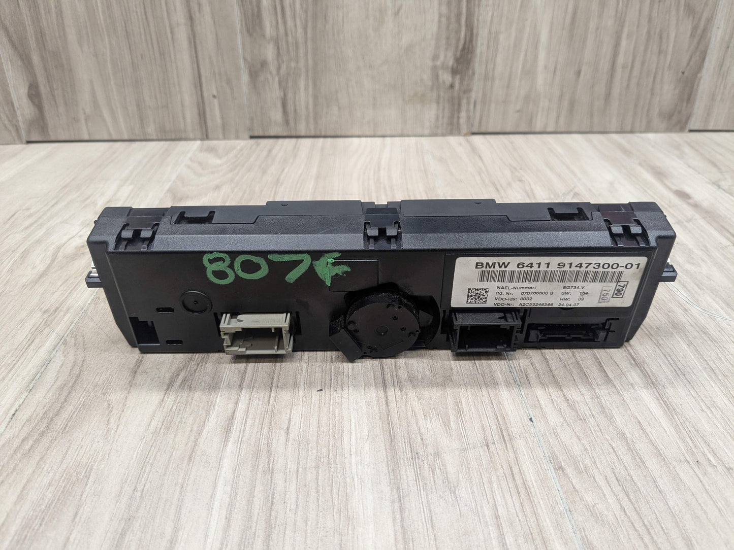 07-13 OEM BMW E90 E92 E93 328 335 AC A/C Heater Climate Control Switch Panel