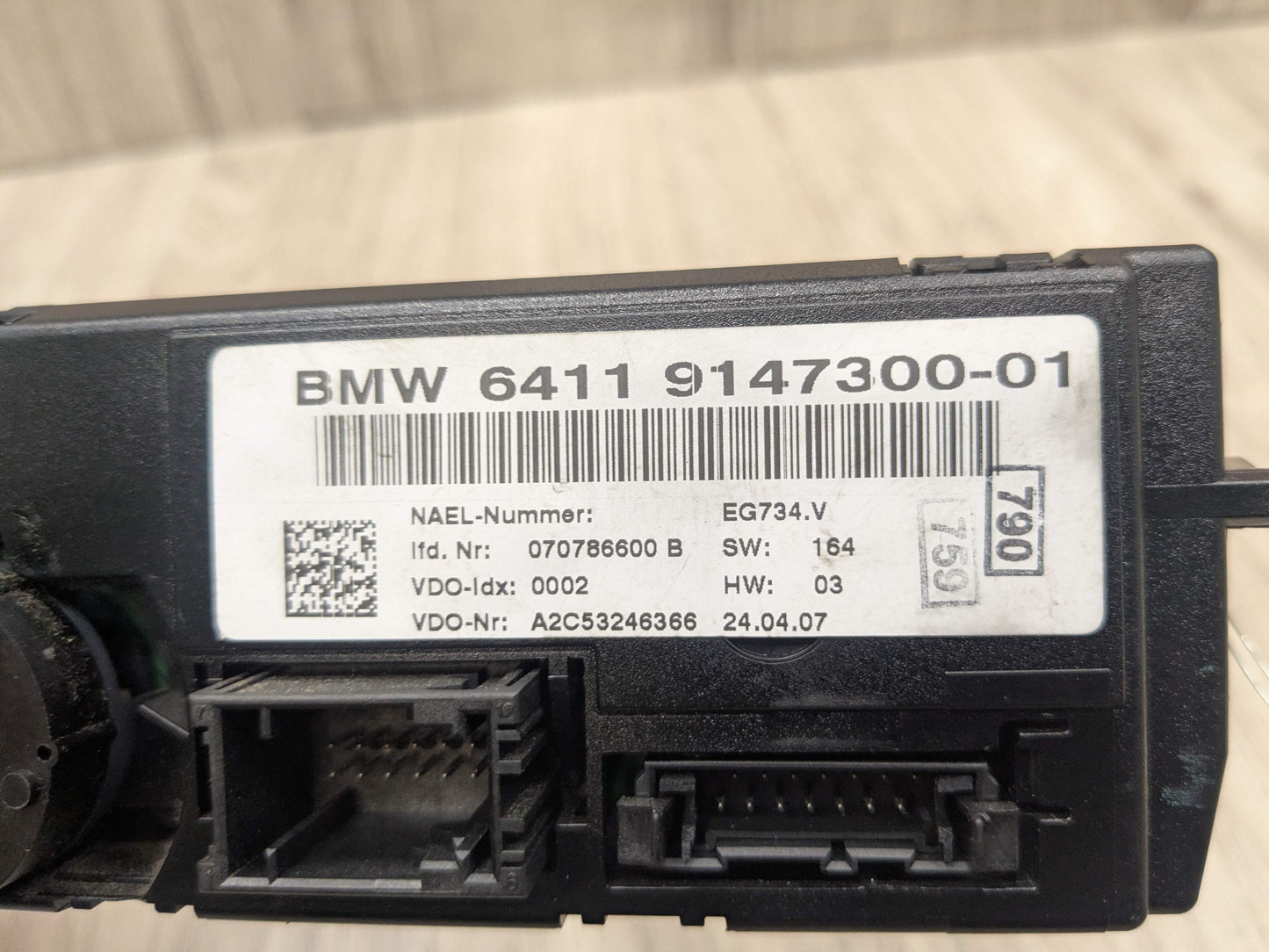 07-13 OEM BMW E90 E92 E93 328 335 AC A/C Heater Climate Control Switch Panel