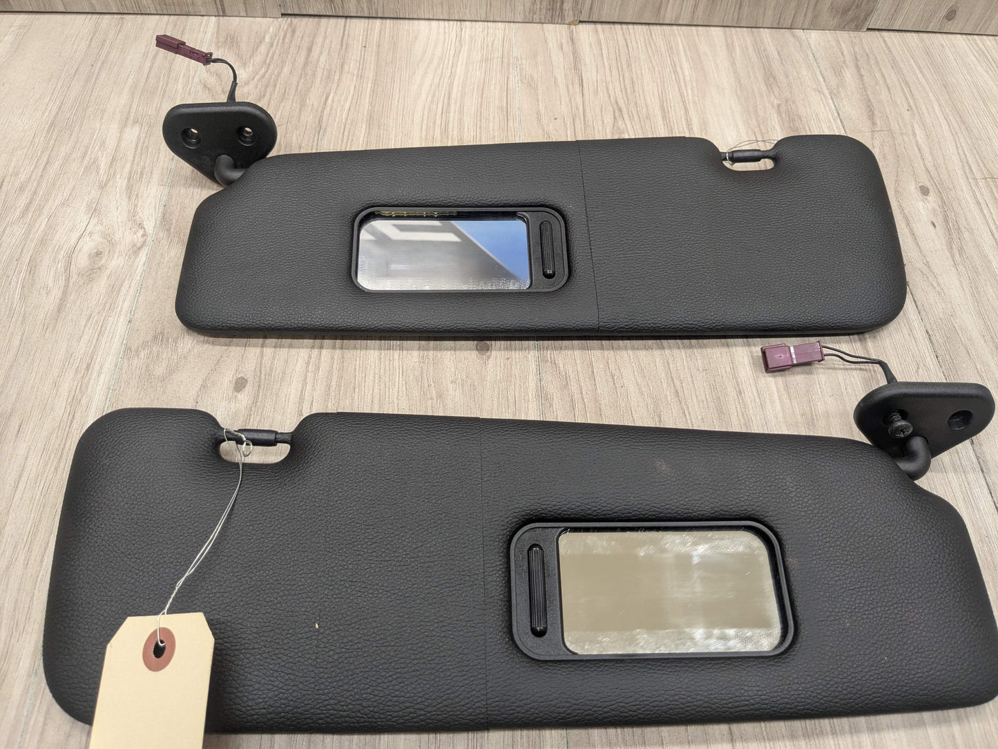 07-13 OEM BMW E88 E93 128 328 335 M3 Convertible Sun Visor Black Pair SET