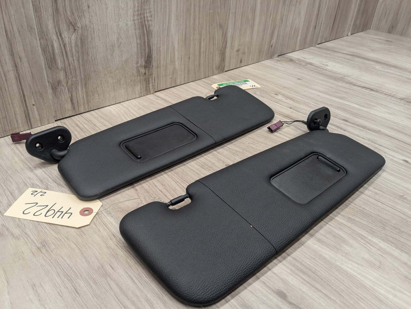 07-13 OEM BMW E88 E93 128 328 335 M3 Convertible Sun Visor Black Pair SET