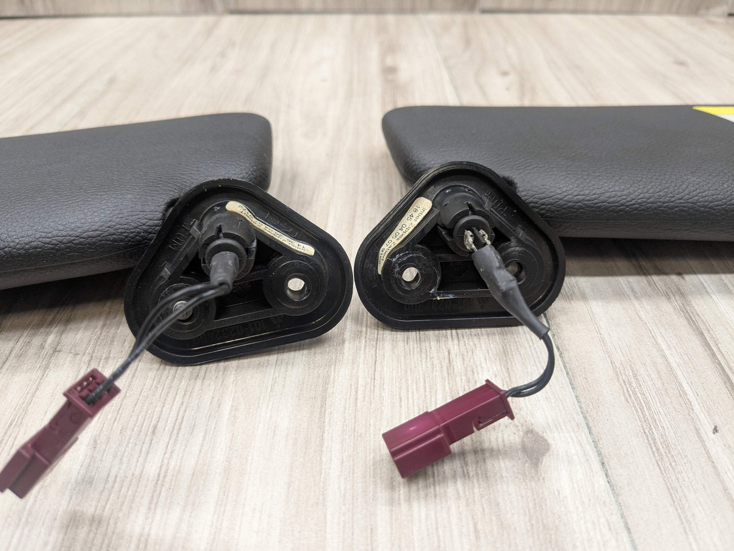 07-13 OEM BMW E88 E93 128 328 335 M3 Convertible Sun Visor Black Pair SET