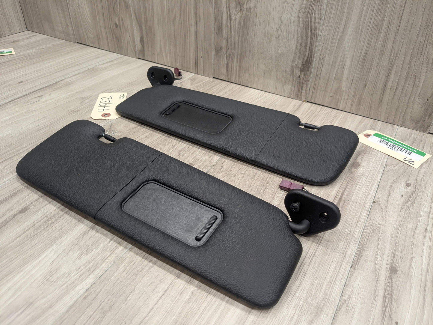 07-13 OEM BMW E88 E93 128 328 335 M3 Convertible Sun Visor Black Pair SET