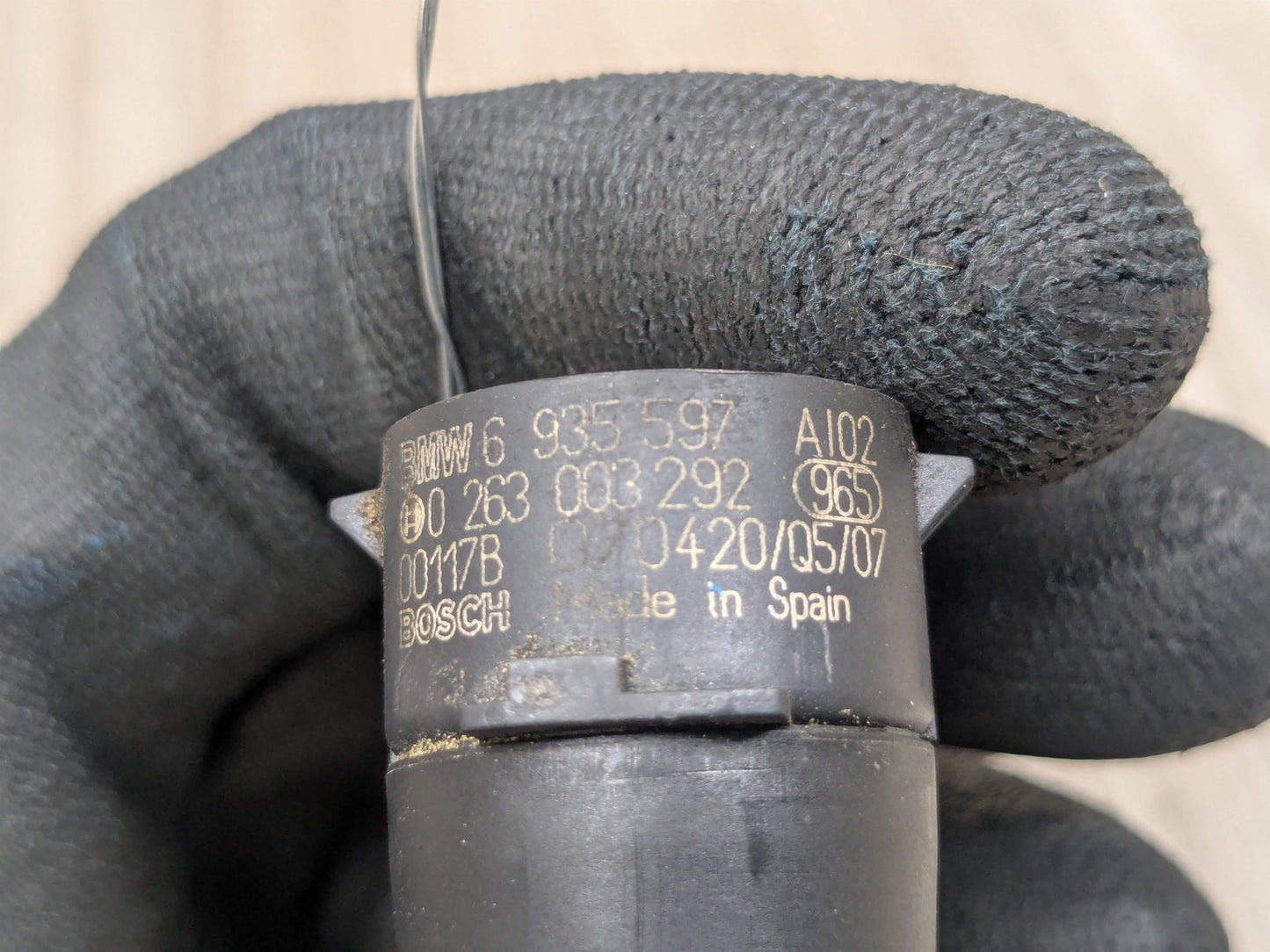 OEM BMW E82 E88 E90 E92 E93 335 M3 Bumper Parking PDC Ultrasonic Sensor Silver