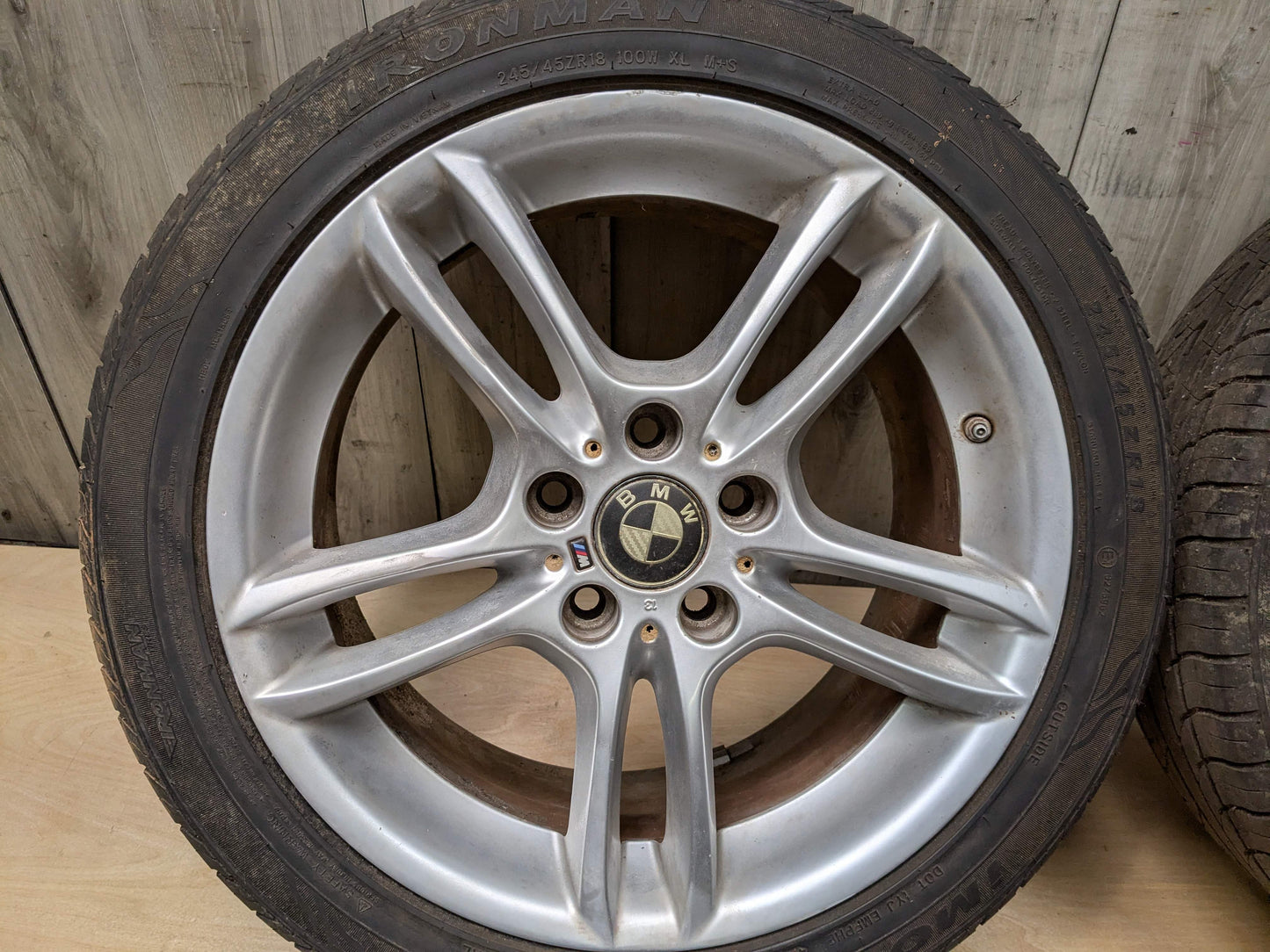 OEM BMW E82 E88 128 135 Wheels Rims 18x7.5/8.5 ET49/52 Dual Spoke Style 261 SET