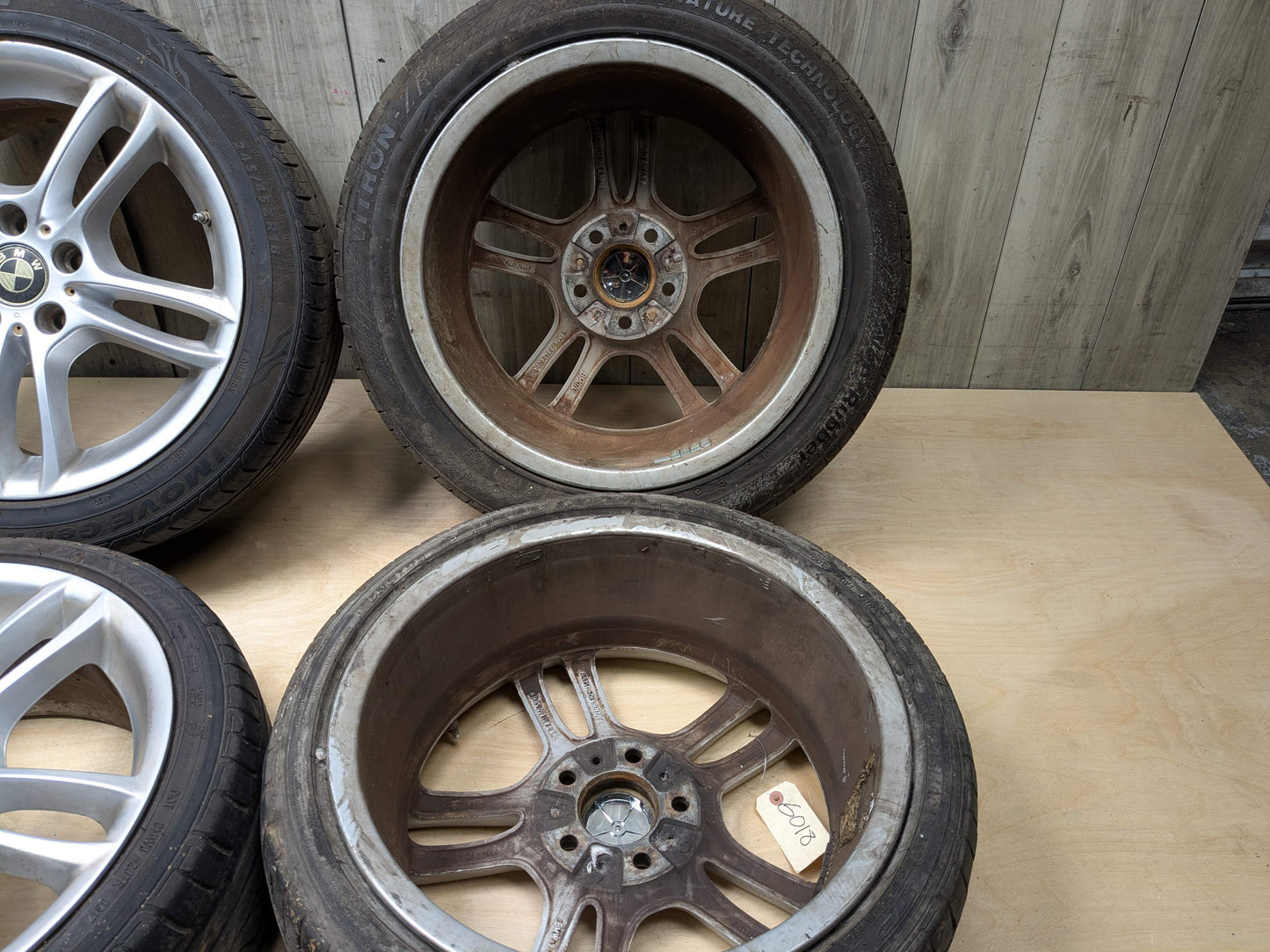 OEM BMW E82 E88 128 135 Wheels Rims 18x7.5/8.5 ET49/52 Dual Spoke Style 261 SET