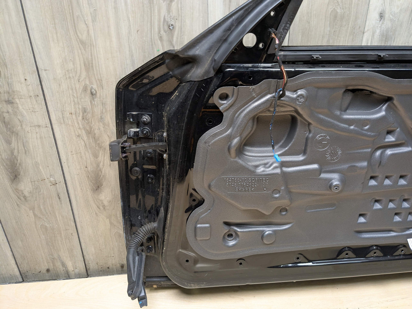 08-13 OEM BMW E82 E88 128 135 Front Left Driver Side Door Shell Panel Black 668