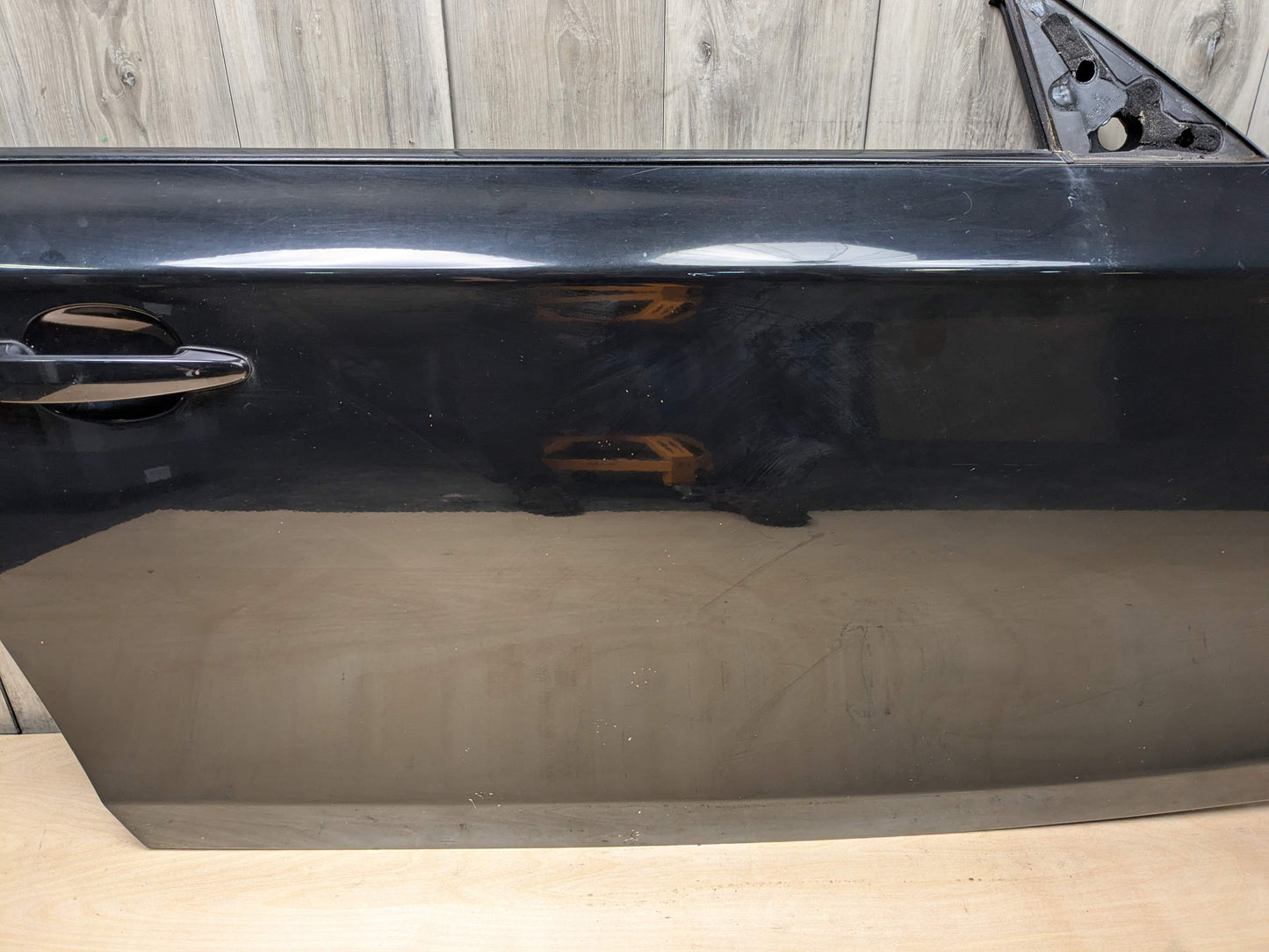 08-13 OEM BMW E82 E88 128 135 Front Left Driver Side Door Shell Panel Black 668