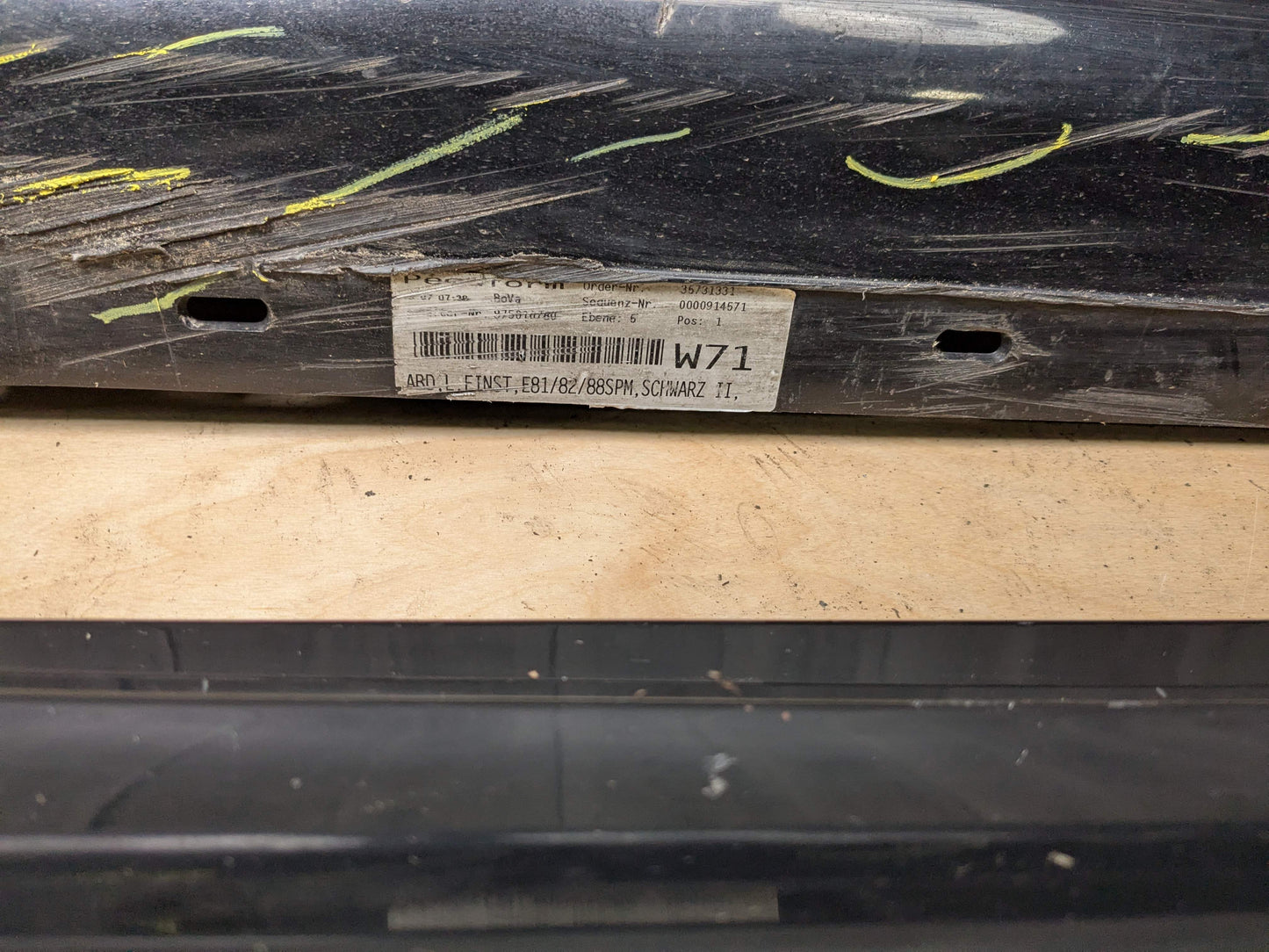 OEM BMW E82 E88 128 135 M SPORT Left Right Side Skirt Rocker Panel Black 668