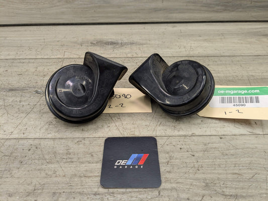 08-13 OEM BMW E82 E88 128i 135i Left Right Horn Signal Low Tone Pitch PAIR
