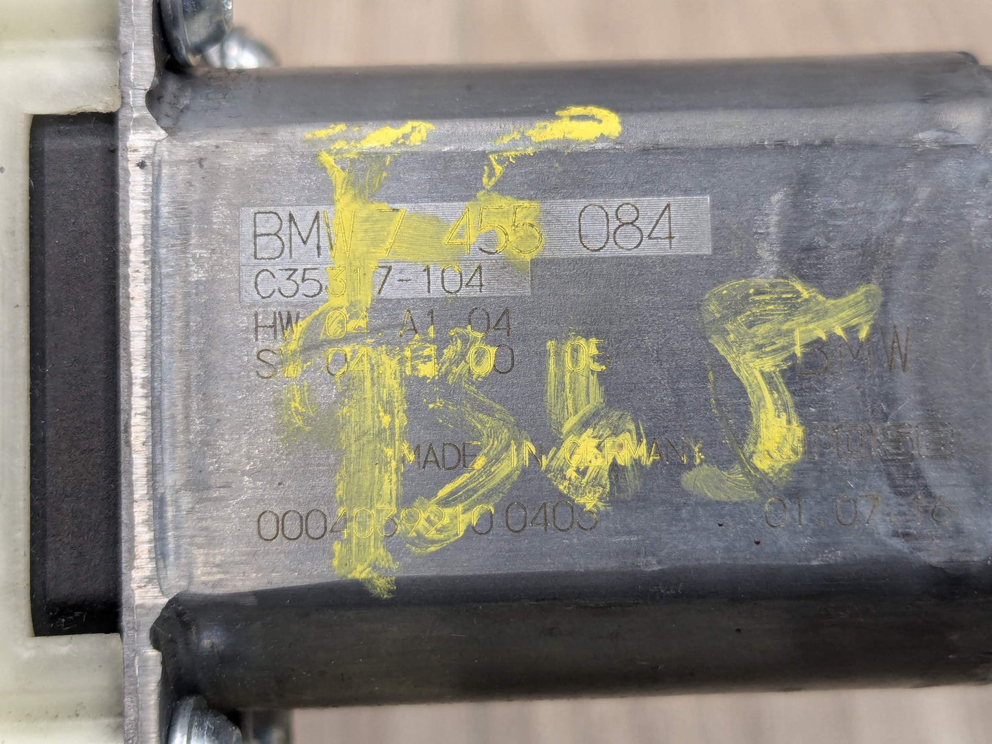 OEM BMW F90 F97 G01 G30 X3 M5 Rear Right Passenger Door Window Regulator Motor