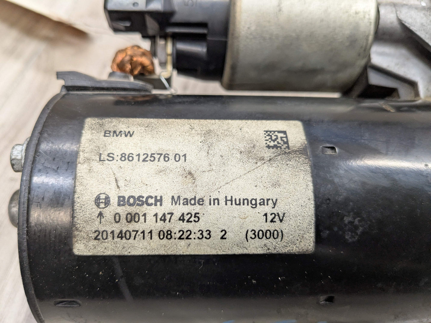 OEM BMW F10 F22 F25 F30 F32 F36 320 328 428 Engine N20 N26 Starter Motor BOSCH