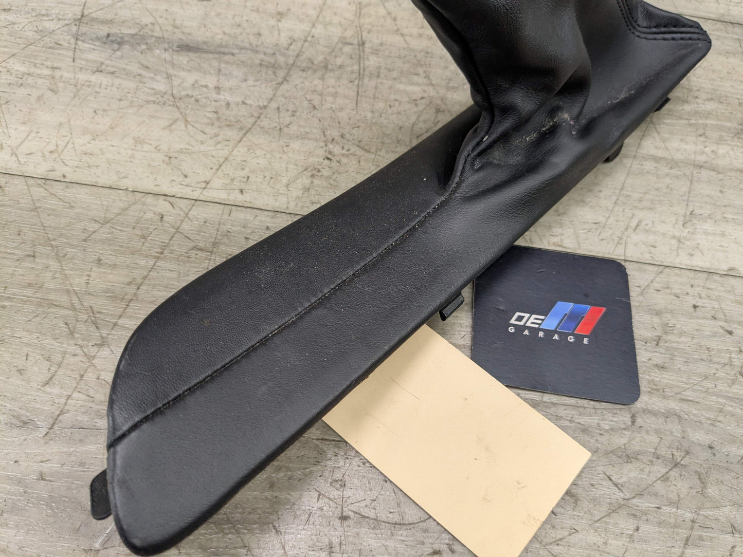 08-13 OEM BMW E88 E82 128 135 Boot Hand Brake Handle Perforated Leather Black