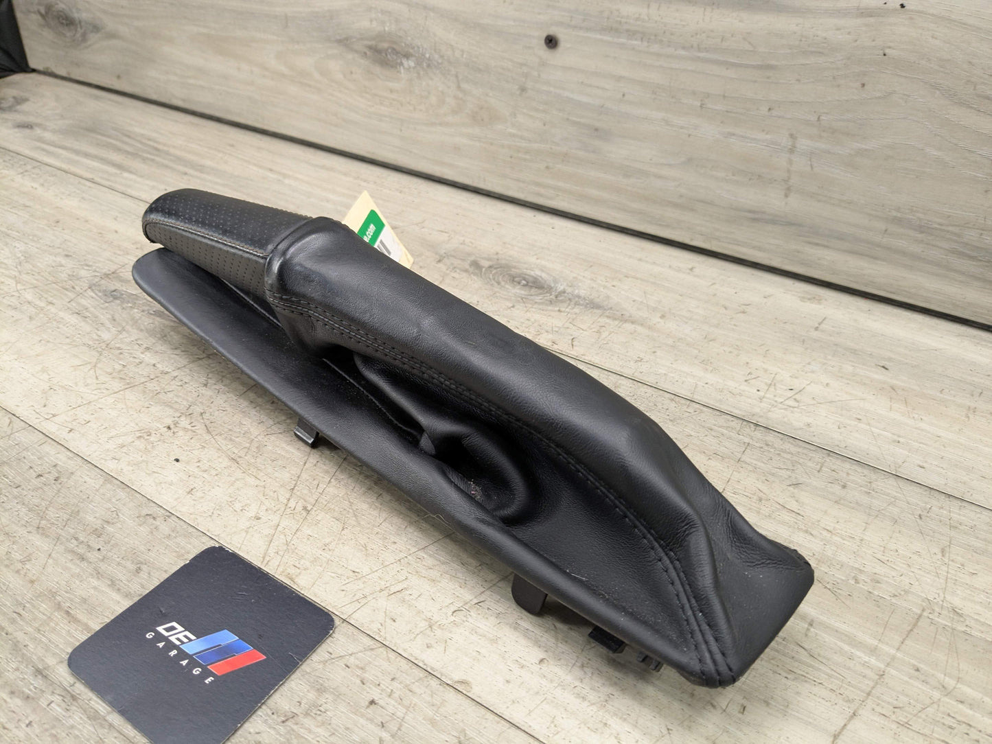 08-13 OEM BMW E88 E82 128 135 Boot Hand Brake Handle Perforated Leather Black