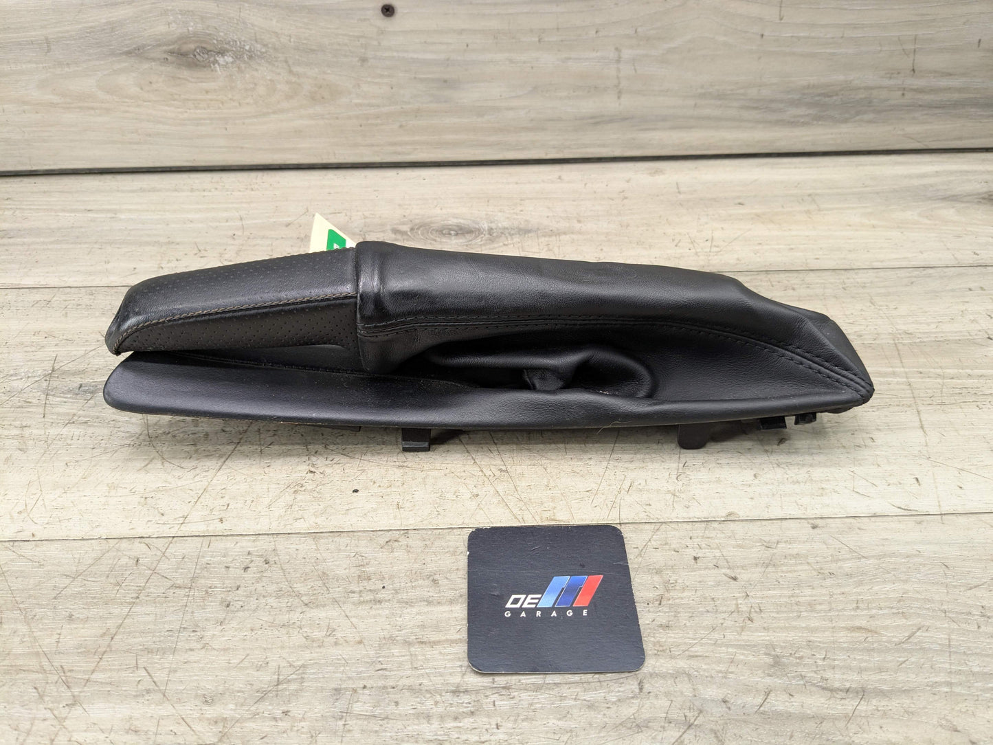 08-13 OEM BMW E88 E82 128 135 Boot Hand Brake Handle Perforated Leather Black