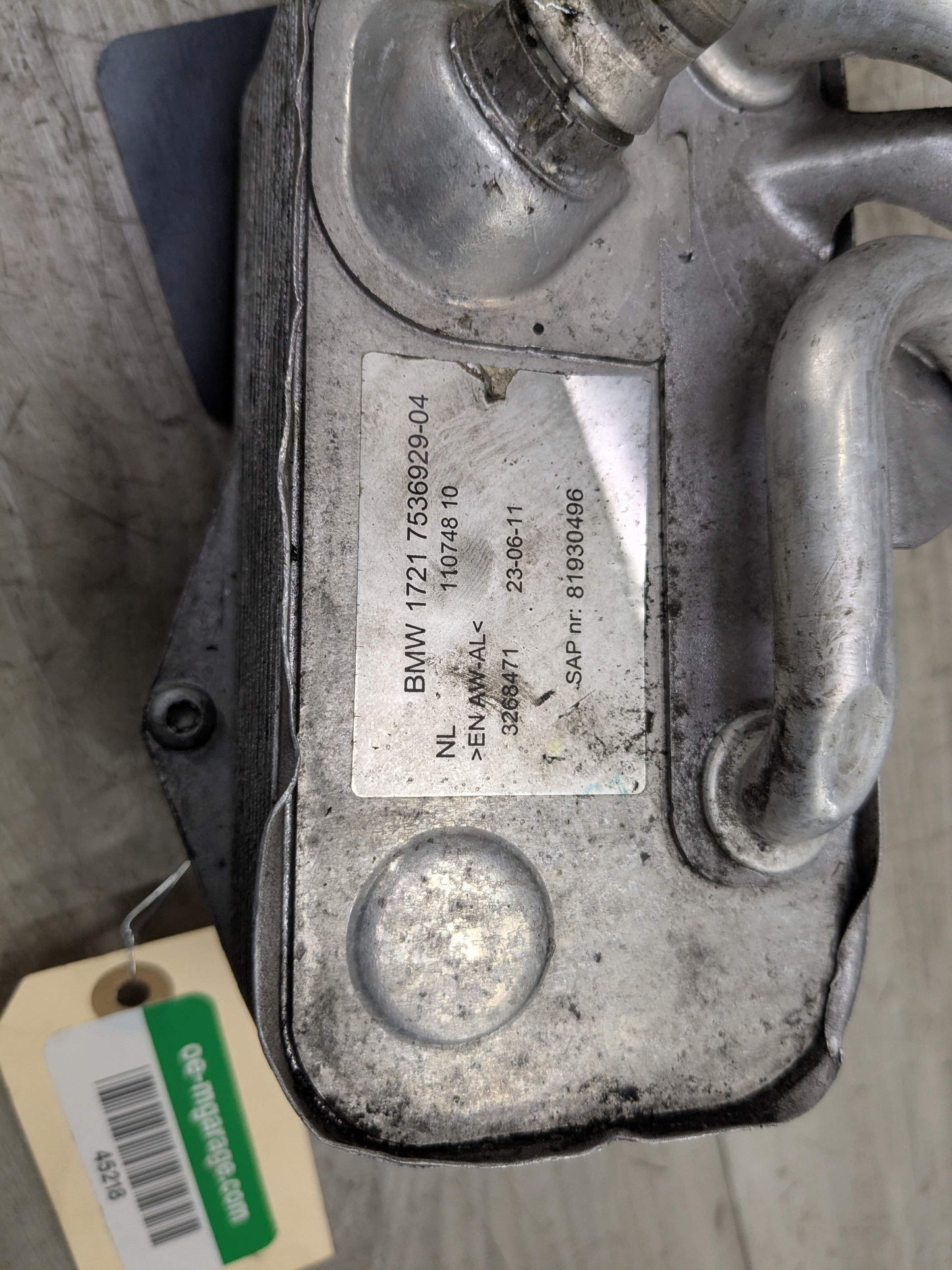 OEM BMW E82 E88 E90 E92 E93 Auto Transmission Heat Exchanger Oil Cooler N54 N55