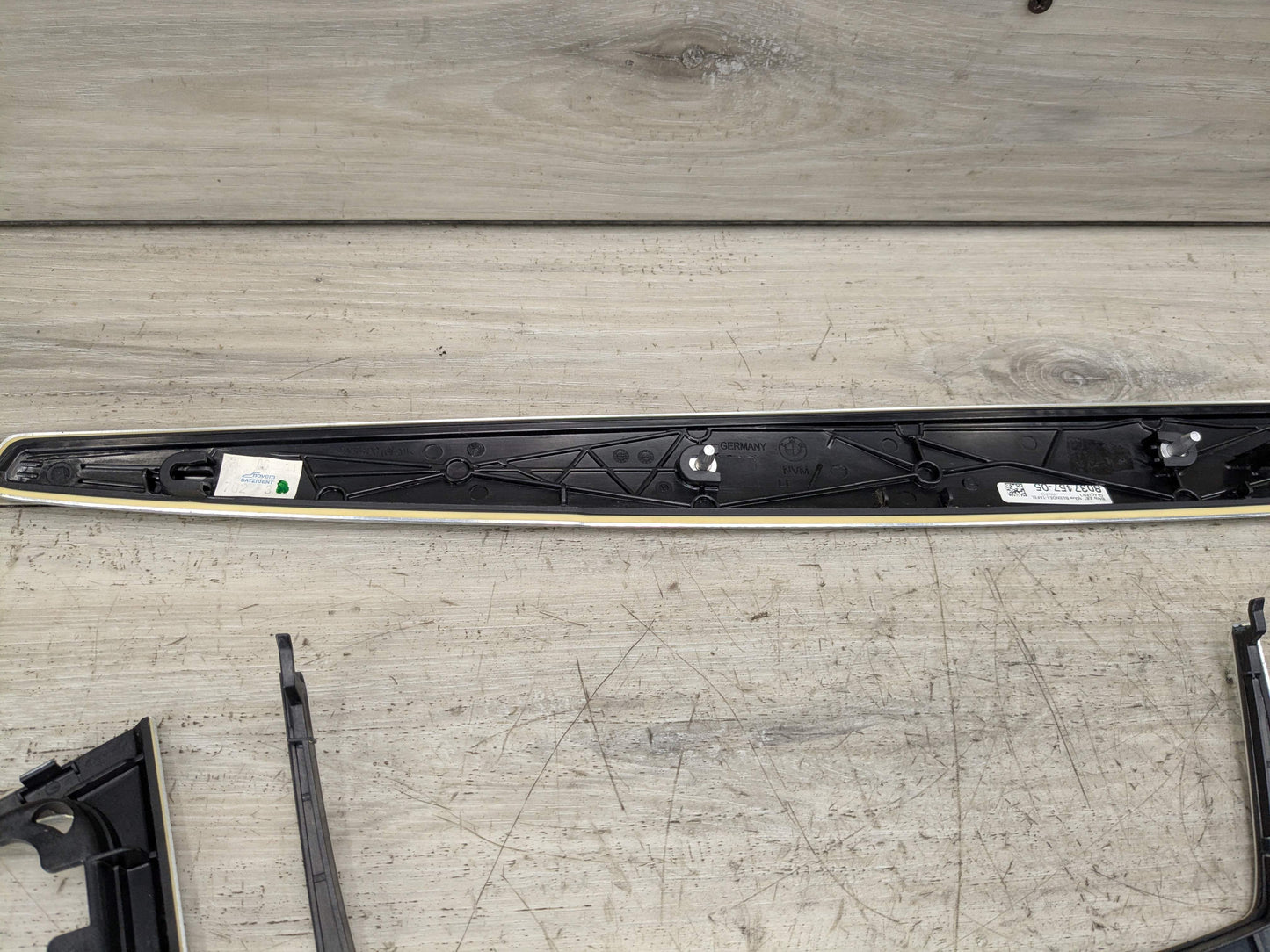 08-13 OEM BMW E82 E88 135 Aluminum Glacier Silver Dash Doors Interior Trim SET