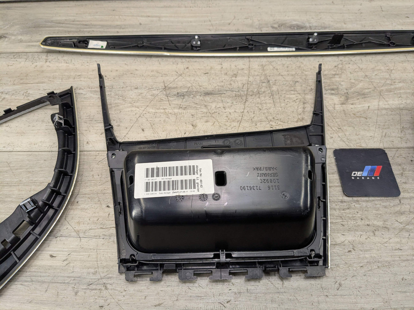 08-13 OEM BMW E82 E88 135 Aluminum Glacier Silver Dash Doors Interior Trim SET