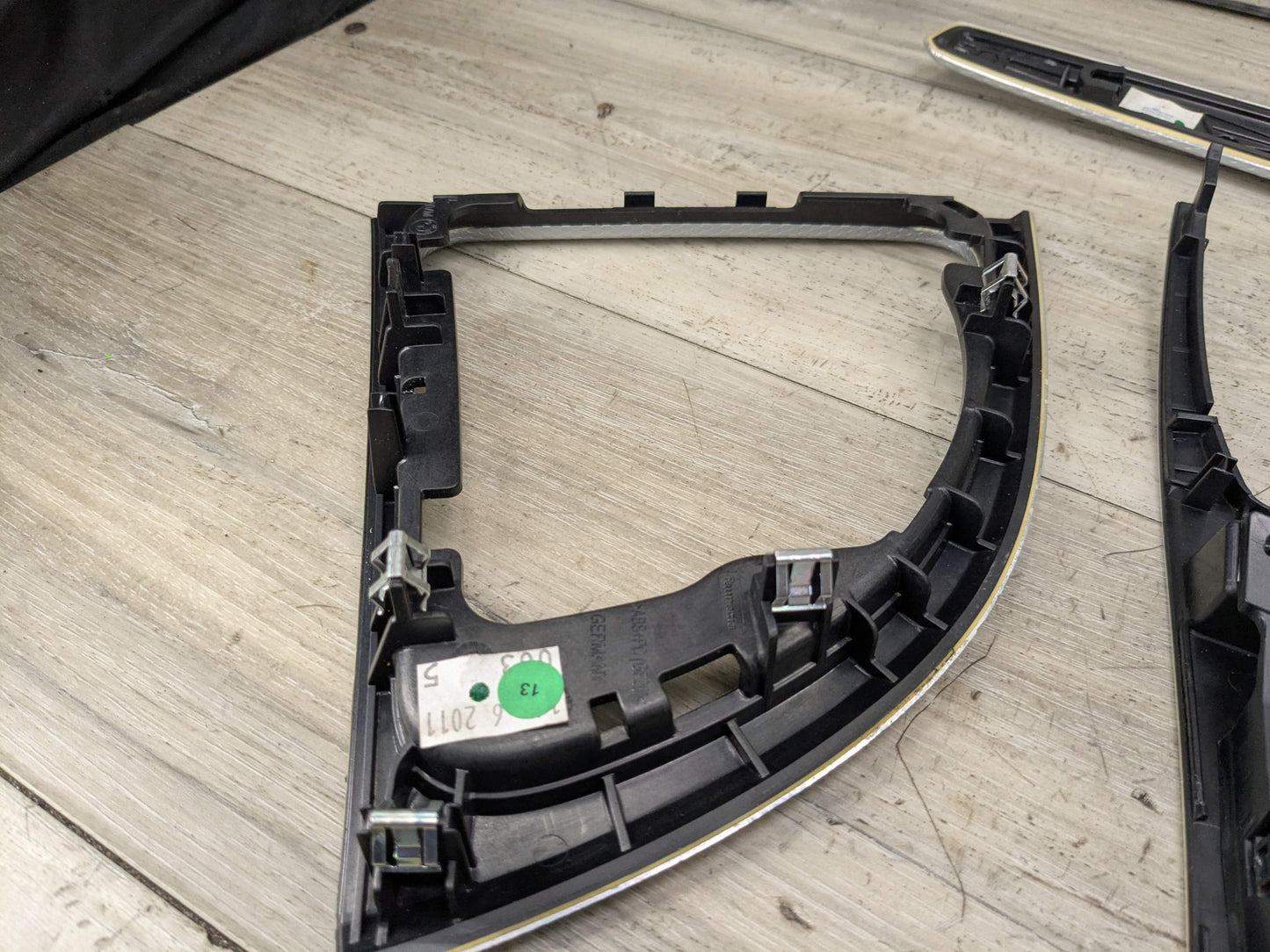 08-13 OEM BMW E82 E88 135 Aluminum Glacier Silver Dash Doors Interior Trim SET