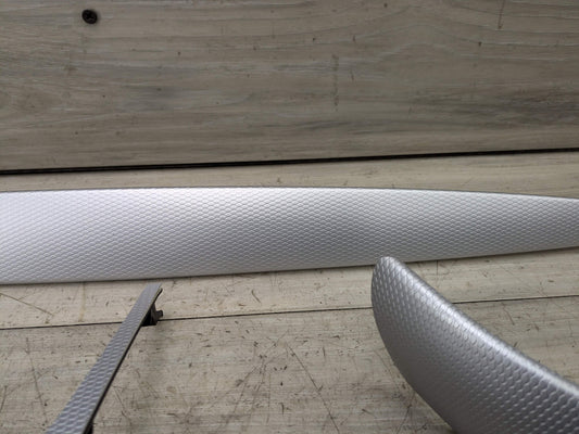 08-13 OEM BMW E82 E88 135 Aluminum Glacier Silver Dash Doors Interior Trim SET