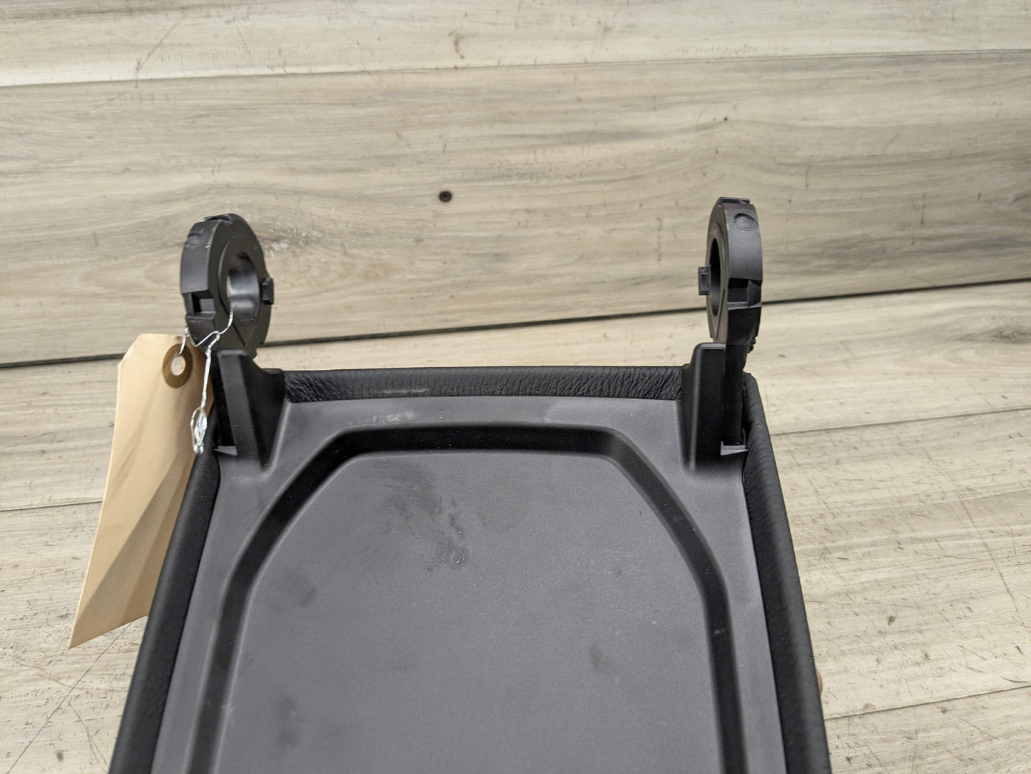 08-13 OEM BMW E88 128i 135i Center Console Armrest Tray Leather SCHWARTZ Black