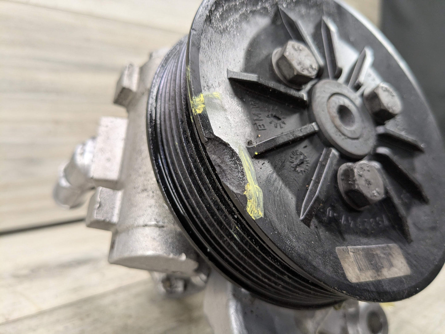 06-13 OEM BMW E82 E88 E90 E92 E93 Hydraulic Power Steering Pump Pulley N54 N55*