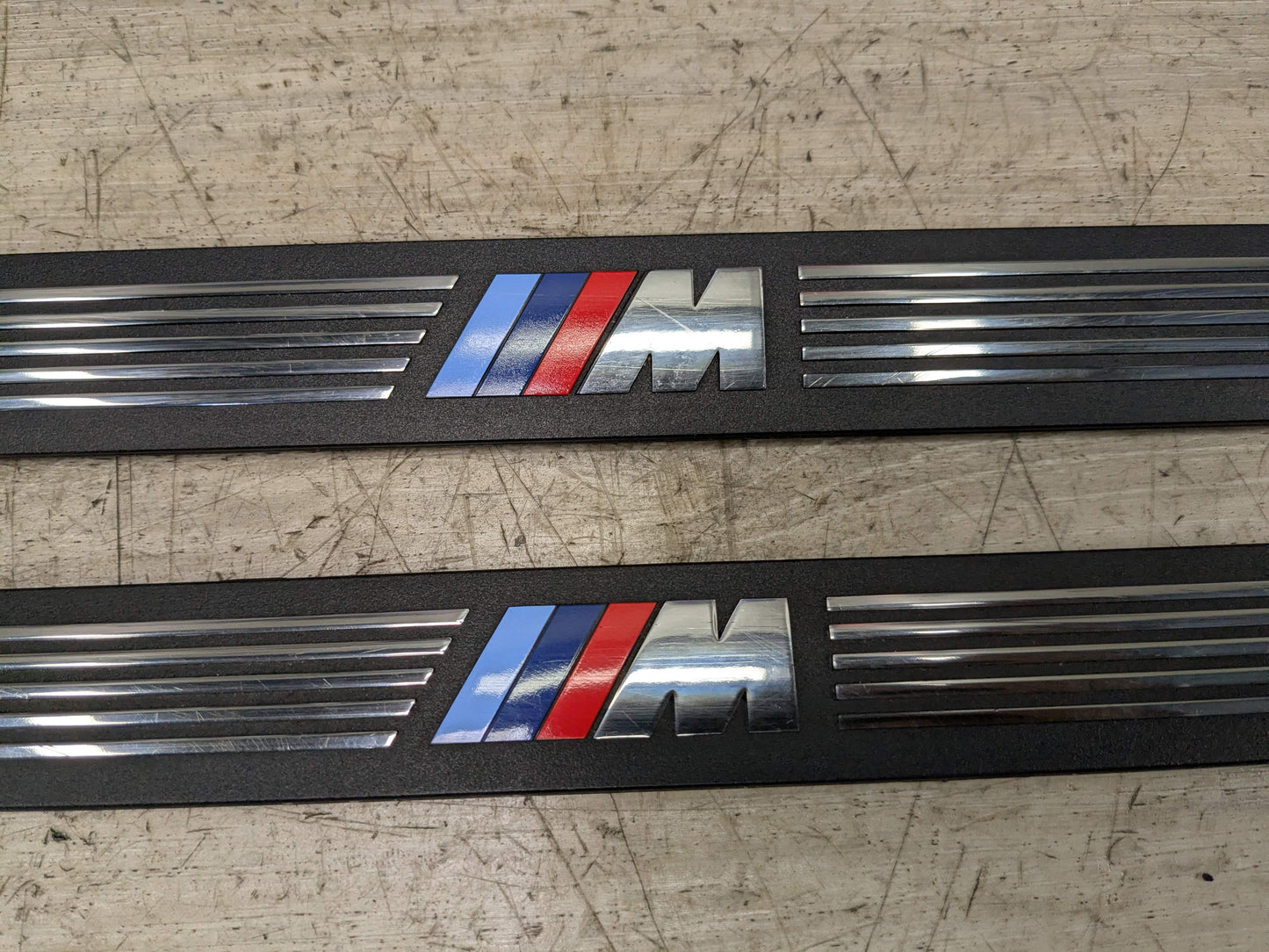08-13 OEM BMW E88 128 135 Left Right Side M SPORT Door Sills Cover Trim SET