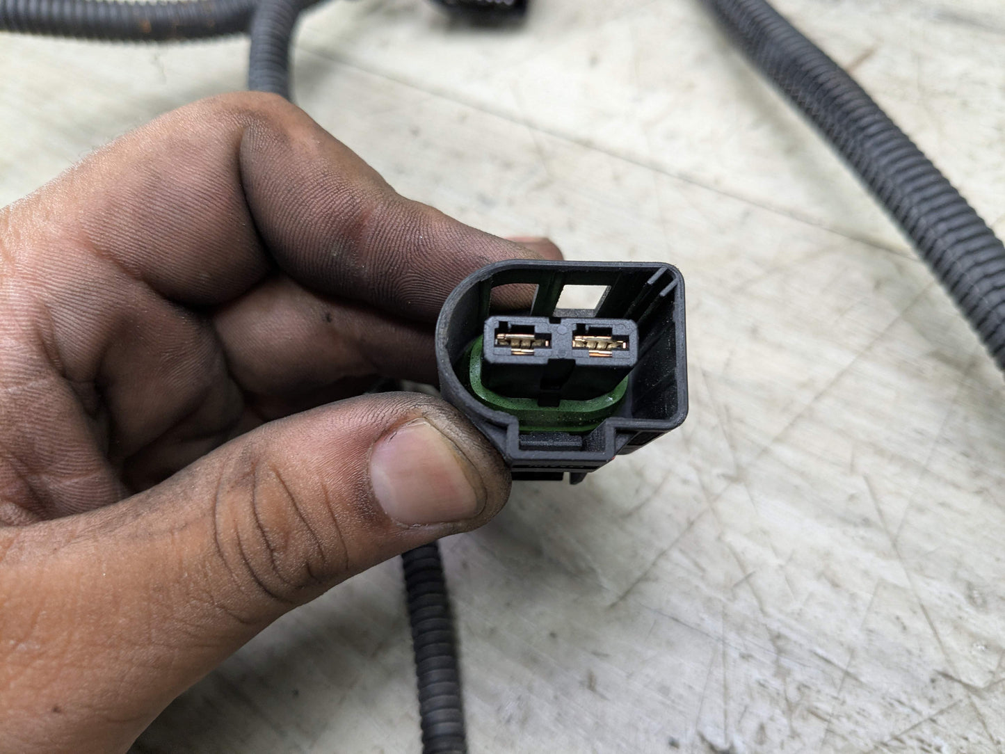 11-13 OEM BMW E92 E93 335 N55 Engine Transmission Module Box Wire Harness