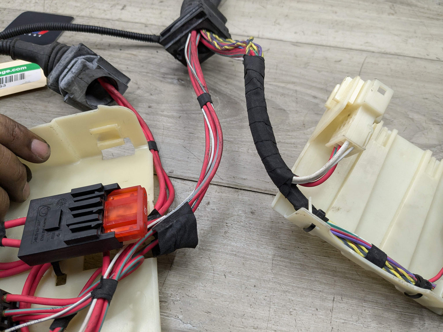 11-13 OEM BMW E92 E93 335 N55 Engine Transmission Module Box Wire Harness