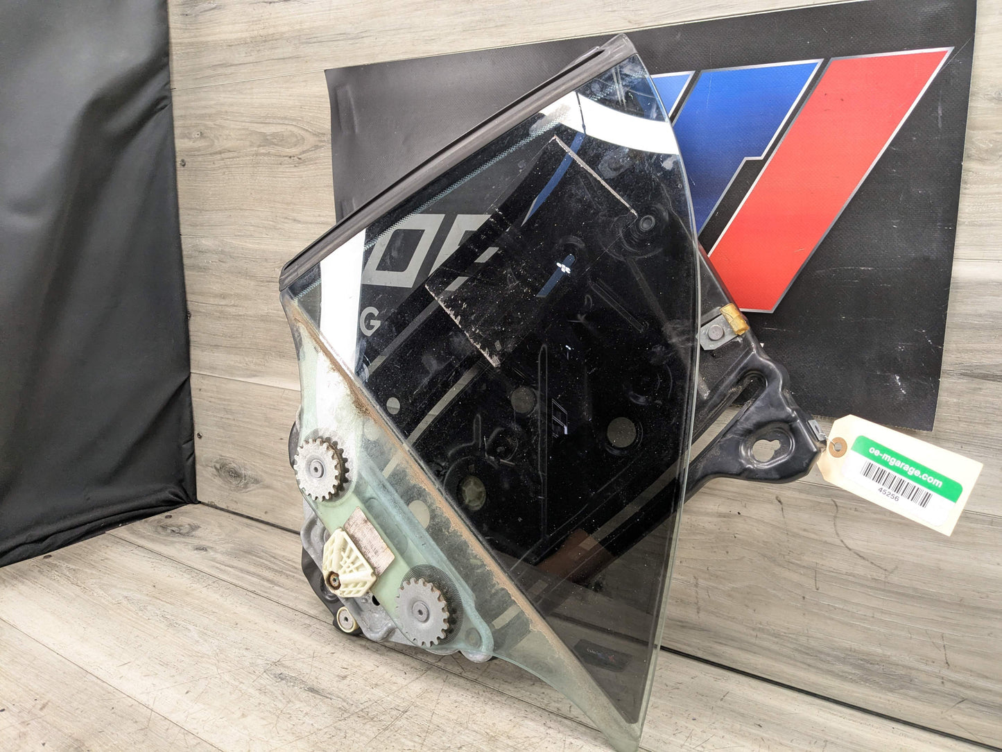 OEM BMW E88 128 135 Convertible Rear Left Quarter Window Glass Regulator w Motor