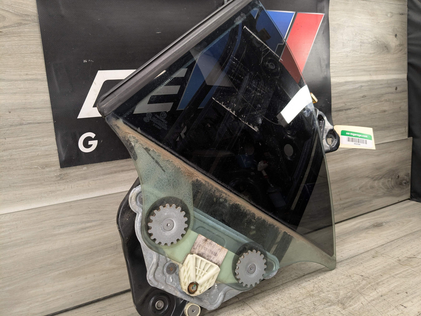 OEM BMW E88 128 135 Convertible Rear Left Quarter Window Glass Regulator w Motor