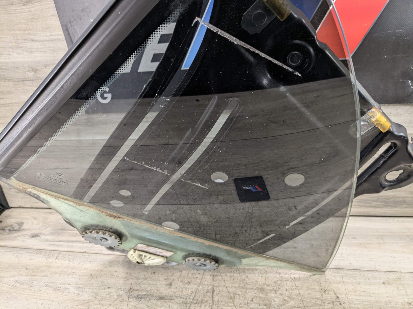 OEM BMW E88 128 135 Convertible Rear Left Quarter Window Glass Regulator w Motor