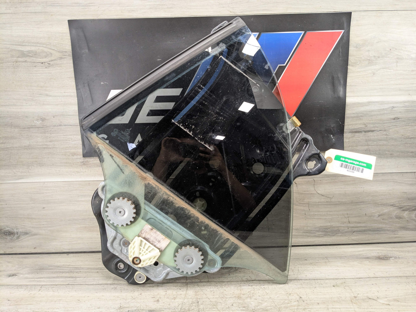 OEM BMW E88 128 135 Convertible Rear Left Quarter Window Glass Regulator w Motor