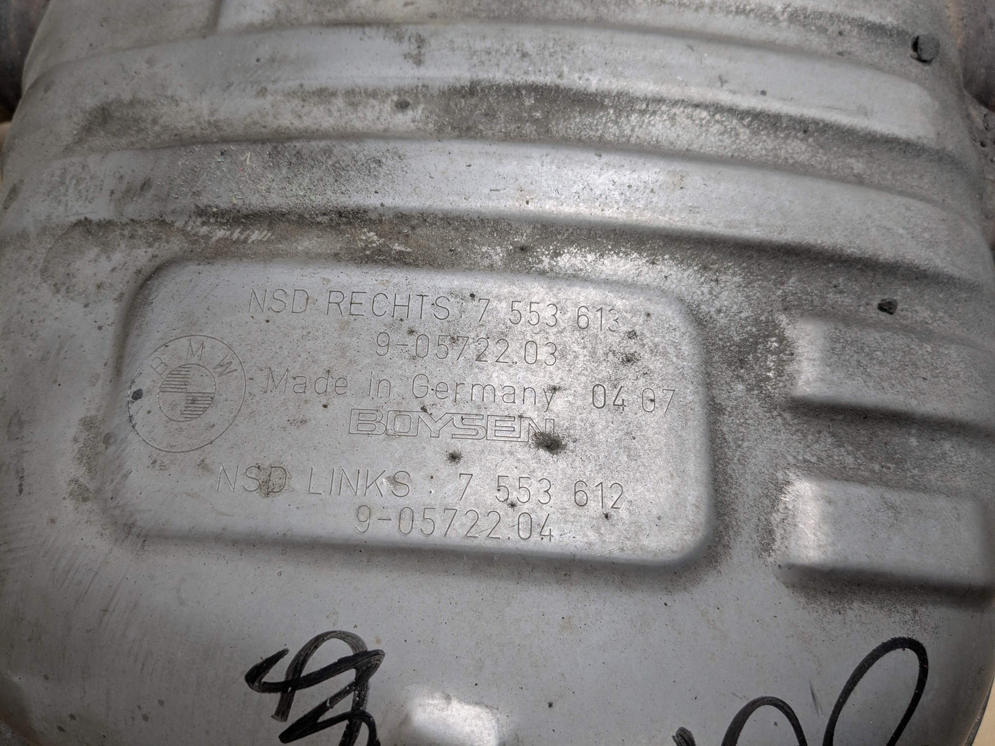 07-10 OEM BMW E92 E93 335i N54 Exhaust Muffler Boysen W/ Tips SET