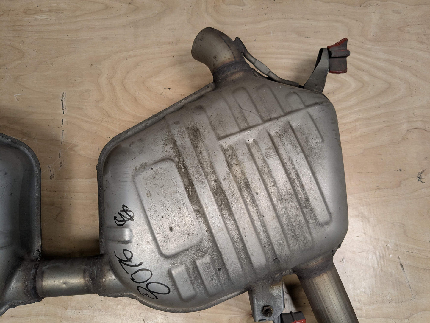 07-10 OEM BMW E92 E93 335i N54 Exhaust Muffler Boysen W/ Tips SET