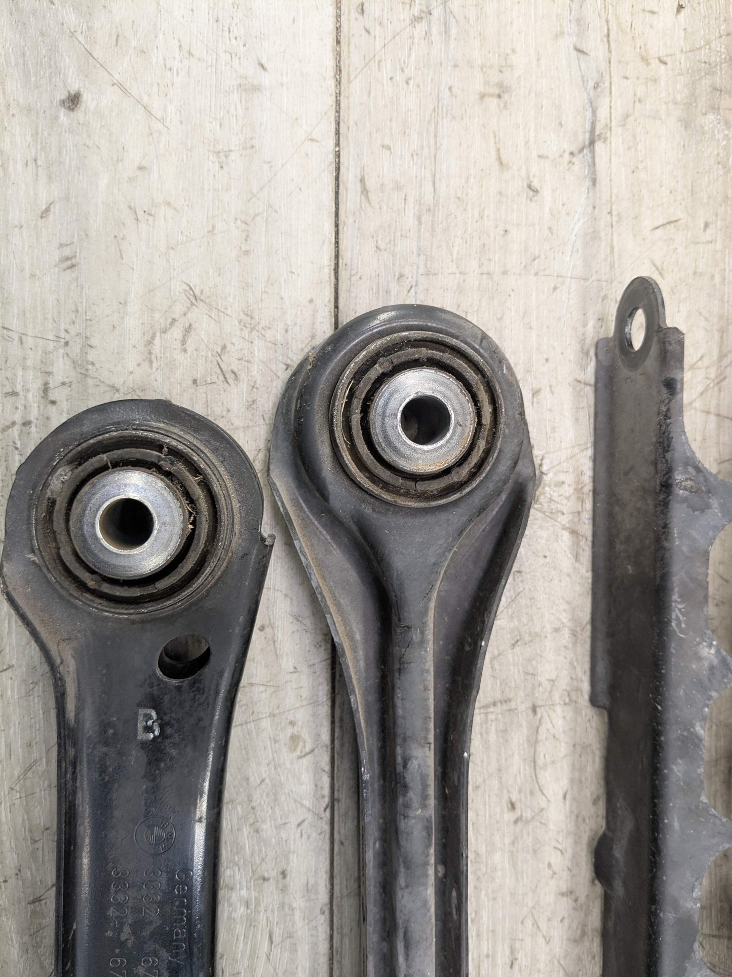 OEM BMW E82 E90 E92 Rear Right Passenger Upper Lower Wishbone Control Arms SET