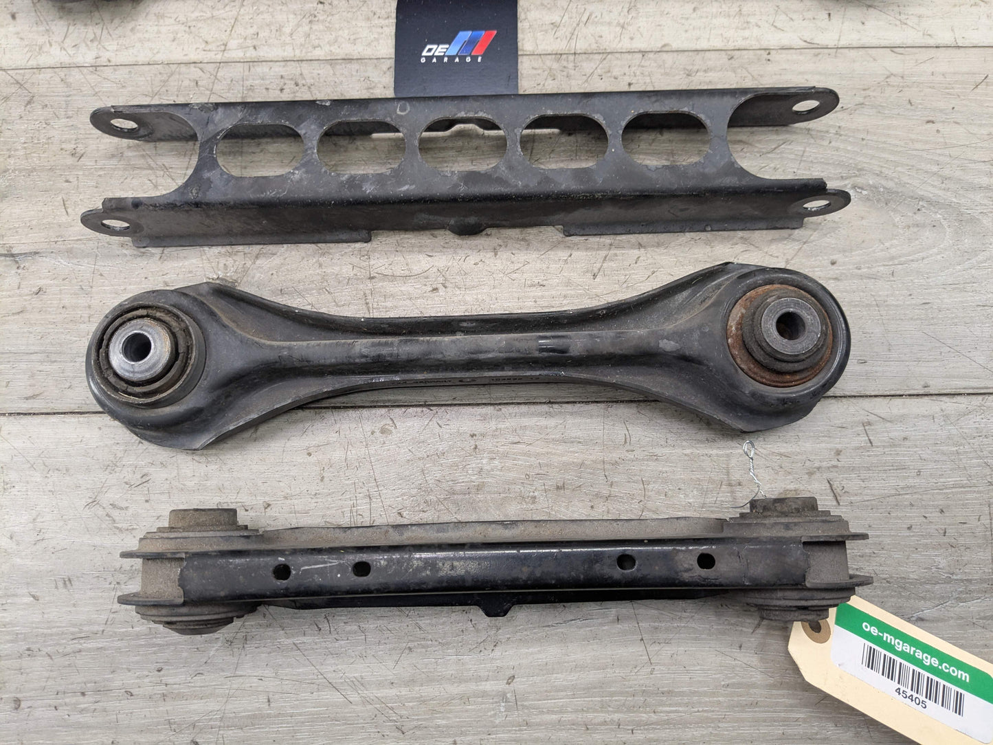 OEM BMW E82 E90 E92 Rear Right Passenger Upper Lower Wishbone Control Arms SET
