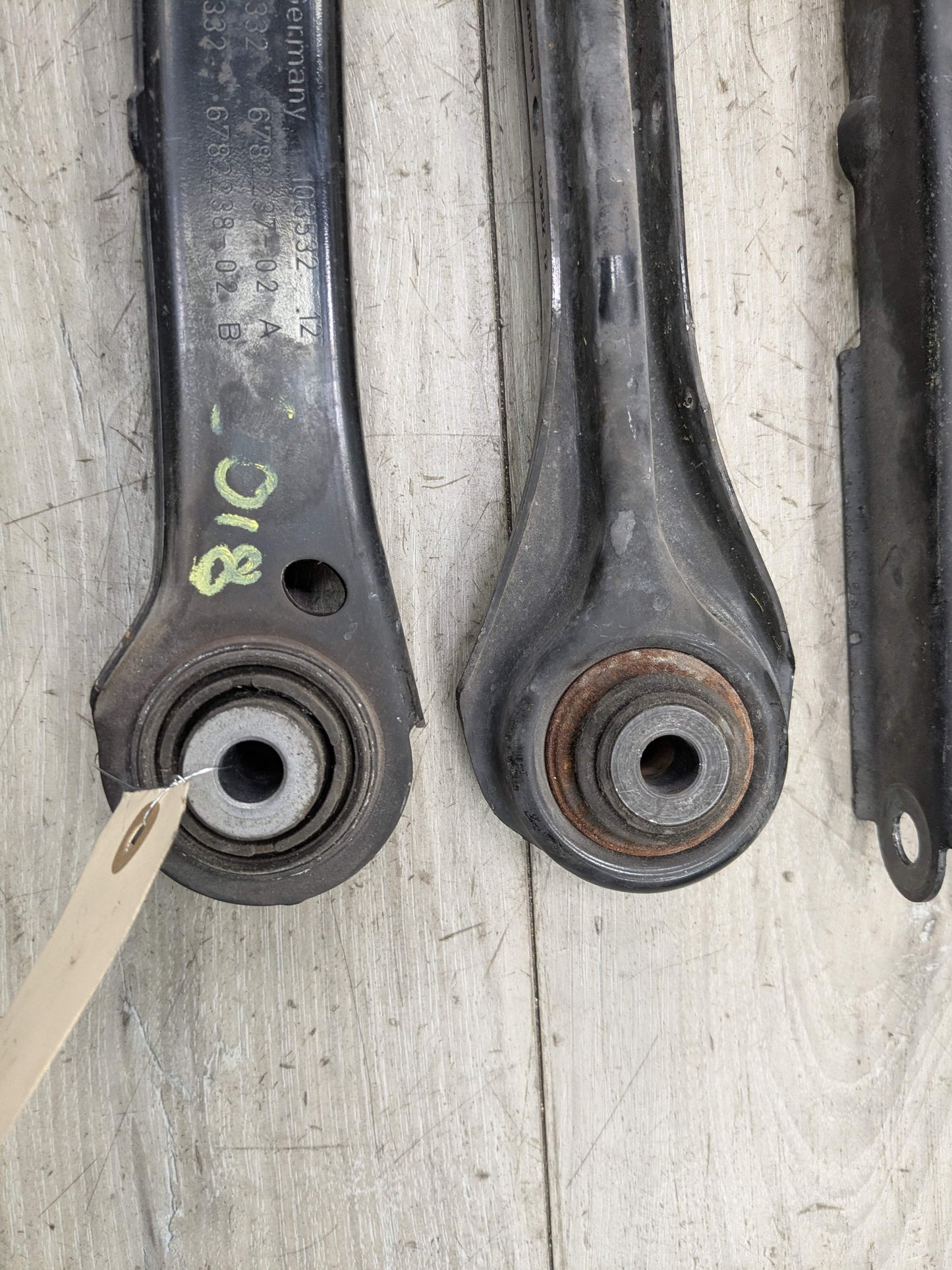 OEM BMW E82 E90 E92 Rear Right Passenger Upper Lower Wishbone Control Arms SET