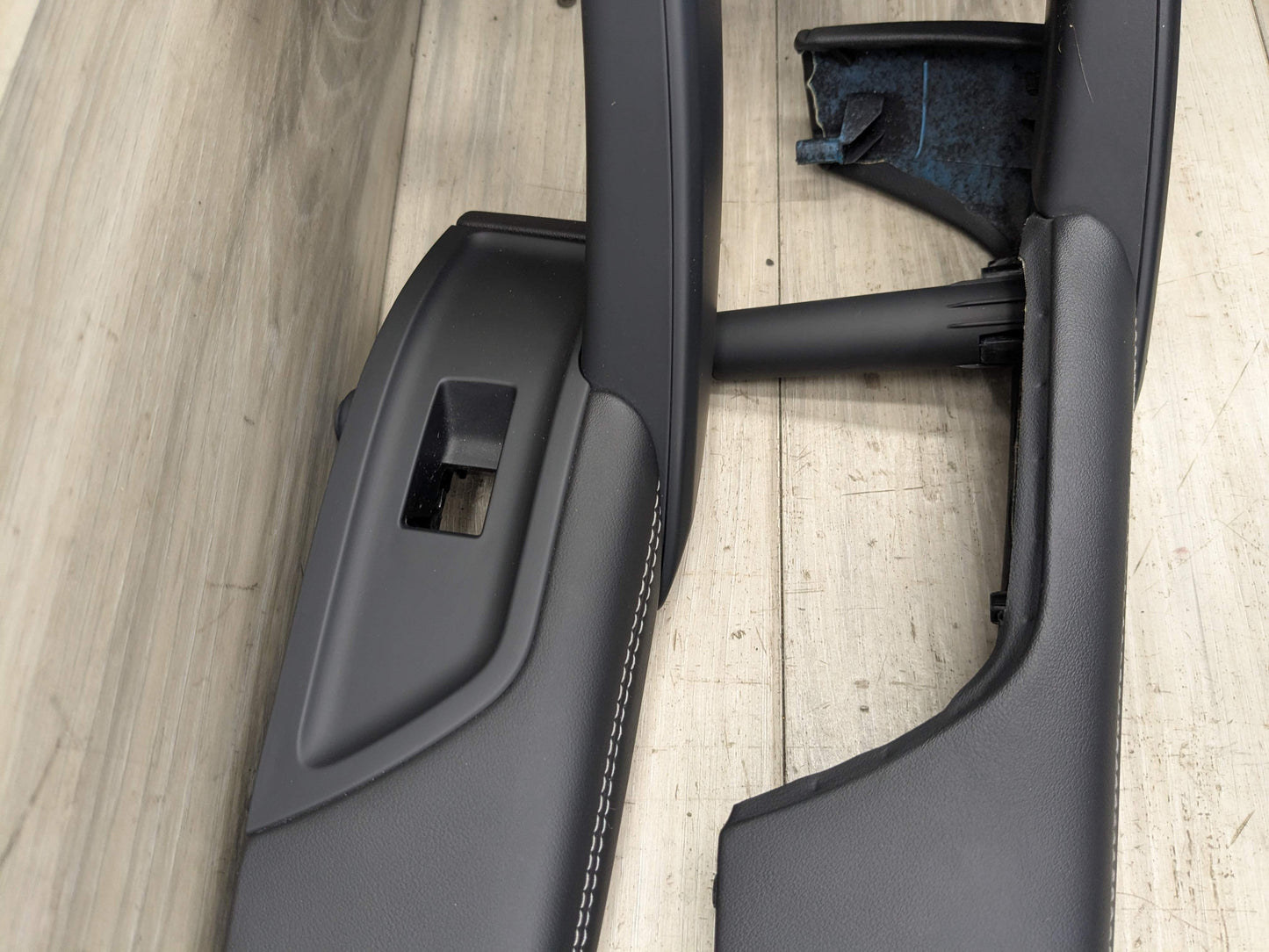 18-24 OEM AUDI Q5 SQ5 Front Rear Left Right Door Armrests Black Leather SET (4)