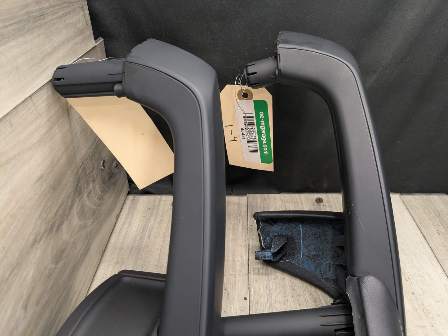 18-24 OEM AUDI Q5 SQ5 Front Rear Left Right Door Armrests Black Leather SET (4)