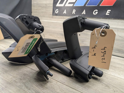 18-24 OEM AUDI Q5 SQ5 Front Rear Left Right Door Armrests Black Leather SET (4)